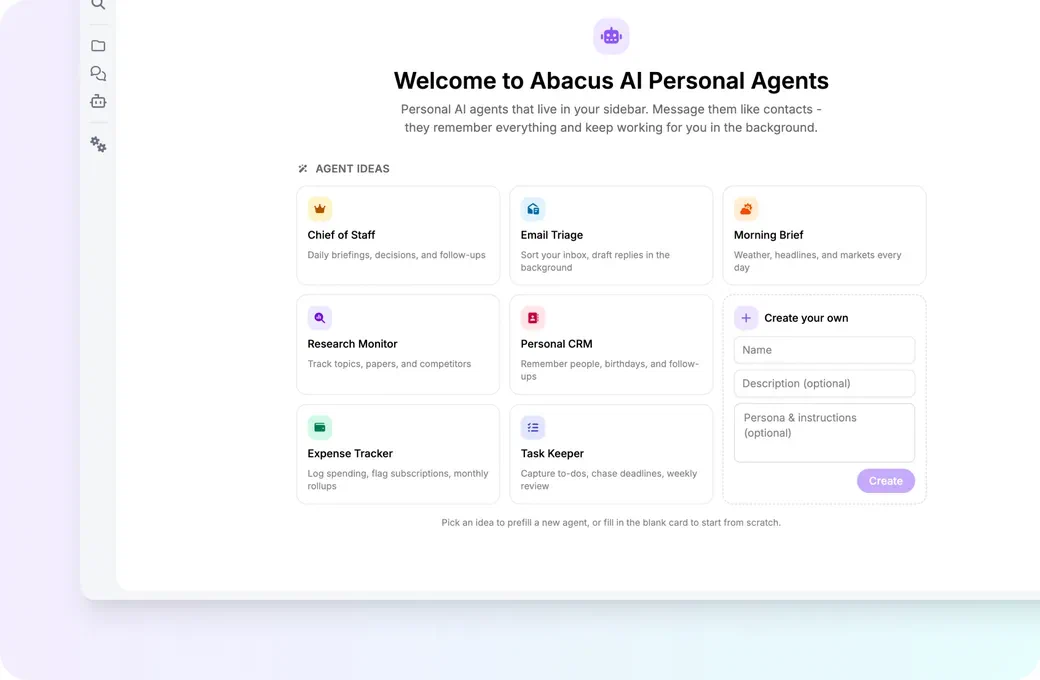 Abacus.AI 个人智能体创建